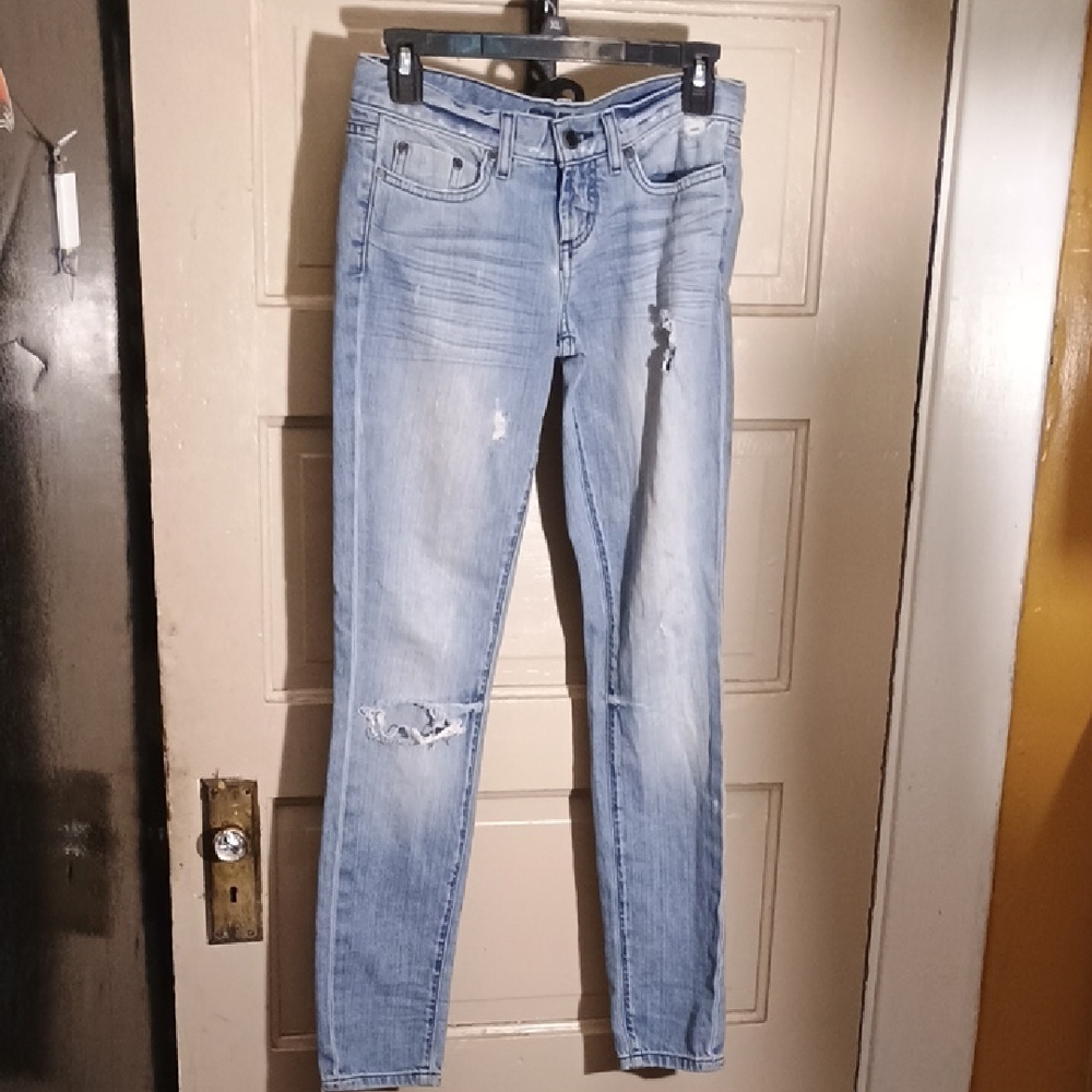 Light Blue Distressed Women Jeans